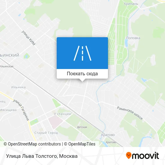Карта Улица Льва Толстого