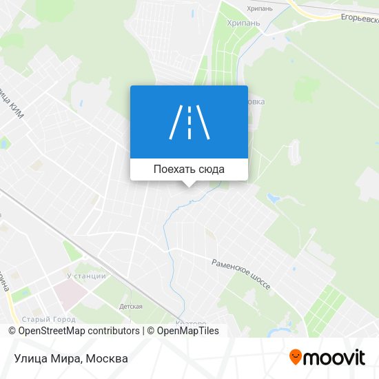 Карта Улица Мира