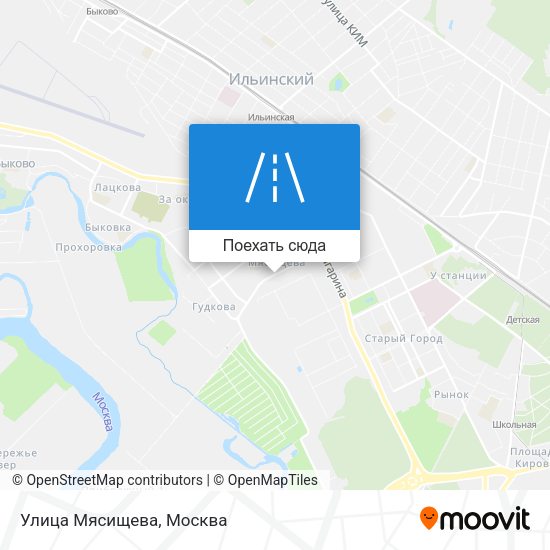 Карта Улица Мясищева