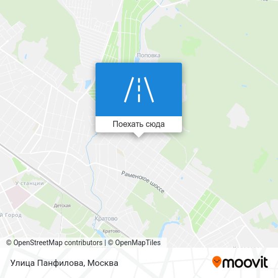 Карта Улица Панфилова