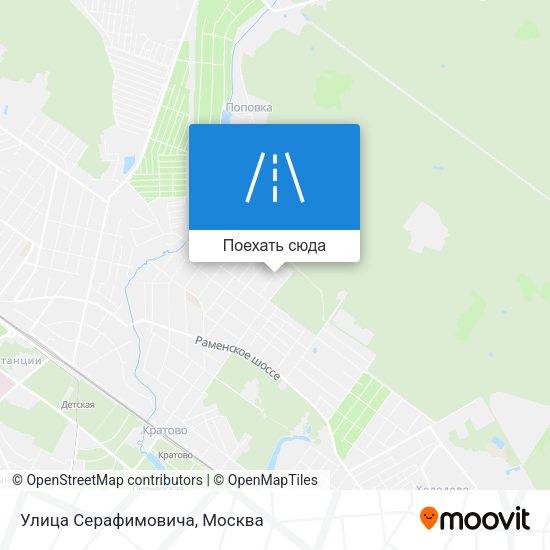 Карта Улица Серафимовича