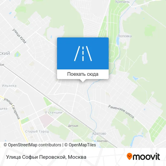 Карта Улица Софьи Перовской