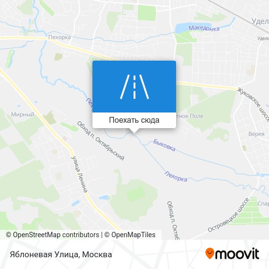 Карта Яблоневая Улица