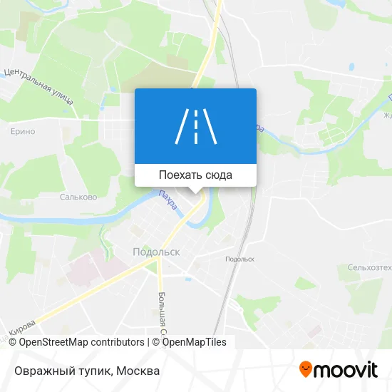 Карта Овражный тупик