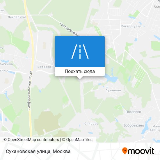 Карта Сухановская улица