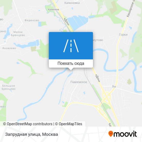 Карта Запрудная улица
