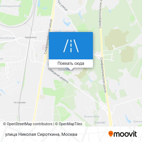 Карта улица Николая Сироткина