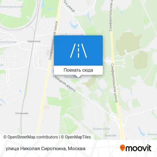 Карта улица Николая Сироткина
