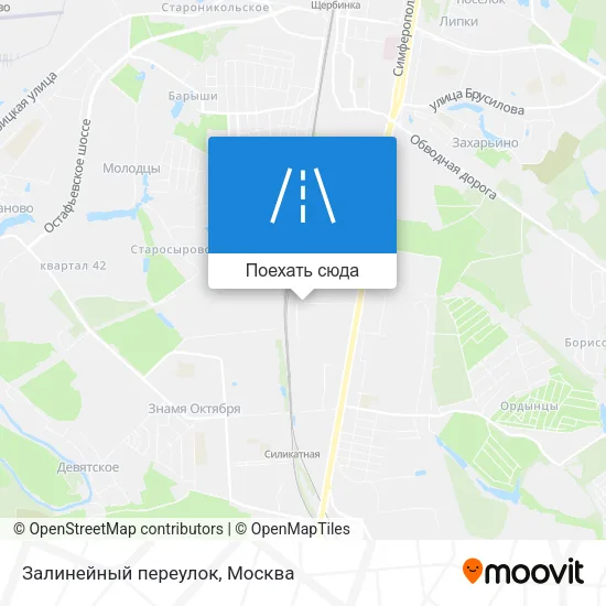 Карта Залинейный переулок