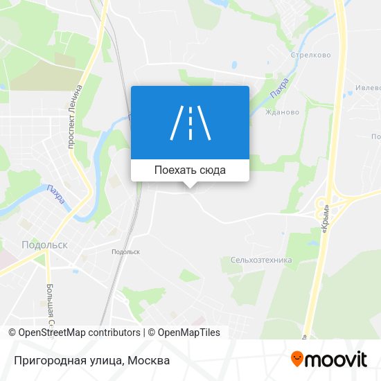 Карта Пригородная улица