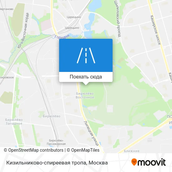 Карта Кизильниково-спиреевая тропа