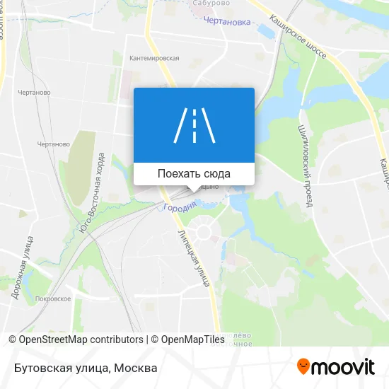 Карта Бутовская улица