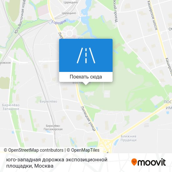 Карта юго-западная дорожка экспозиционной площадки