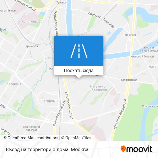 Карта Въезд на территорию дома