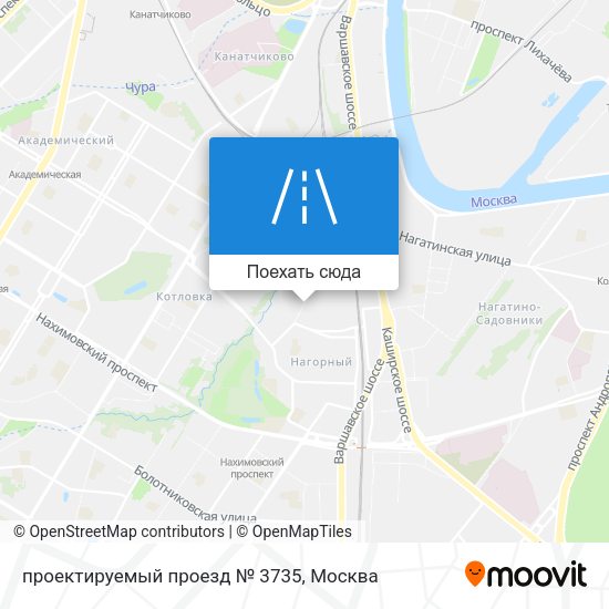 Карта проектируемый проезд № 3735
