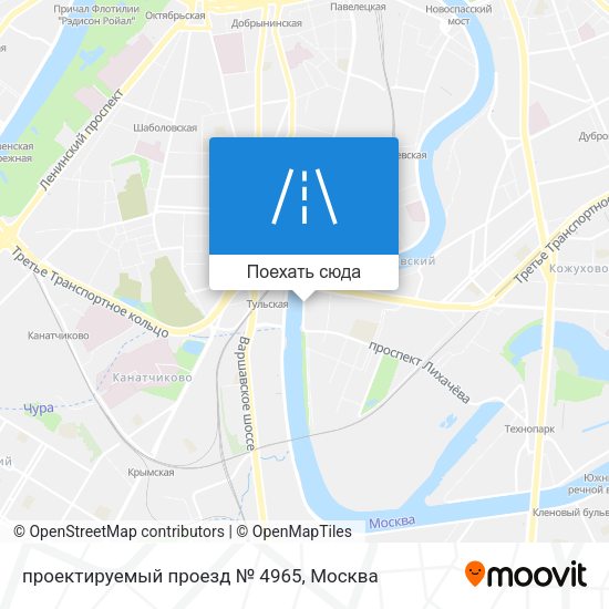 Карта проектируемый проезд № 4965