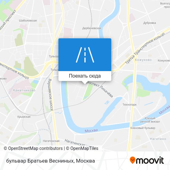 Карта бульвар Братьев Весниных