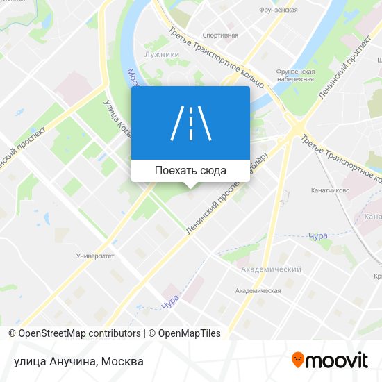 Карта улица Анучина