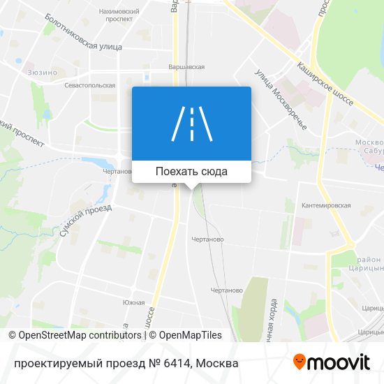 Карта проектируемый проезд № 6414