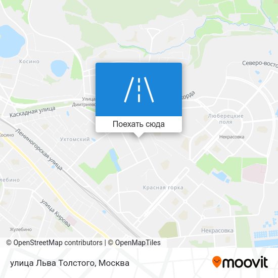 Карта улица Льва Толстого