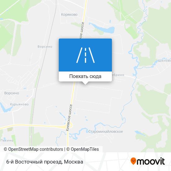 Карта 6-й Восточный проезд