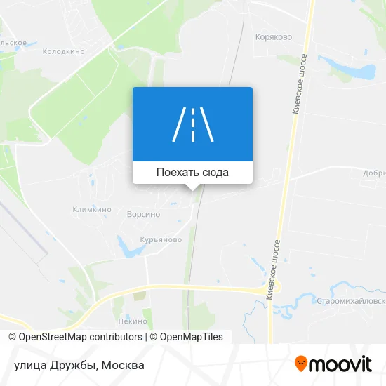Карта улица Дружбы