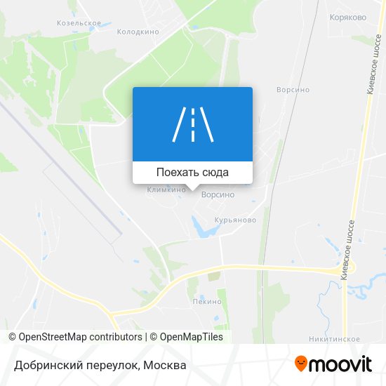 Карта Добринский переулок