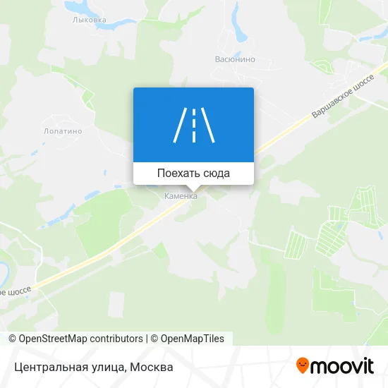 Карта Центральная улица