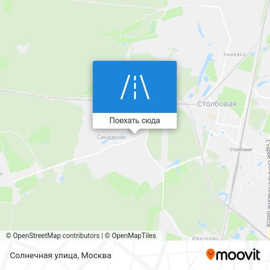Карта Солнечная улица