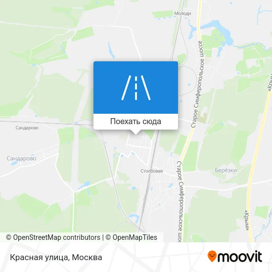 Карта Красная улица