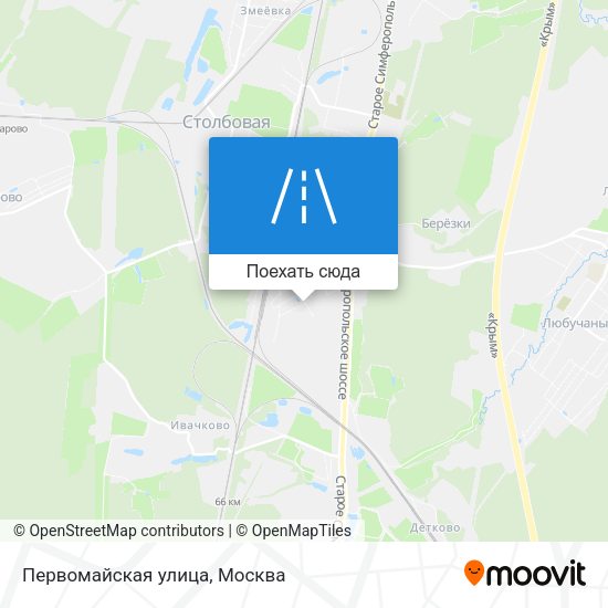 Карта Первомайская улица