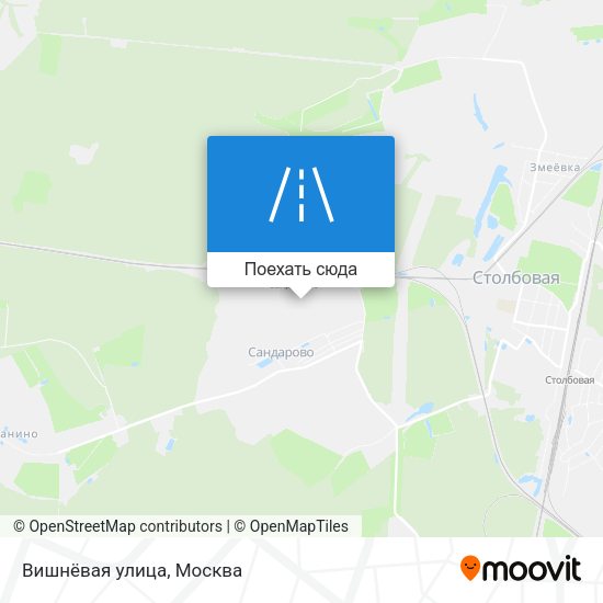 Карта Вишнёвая улица