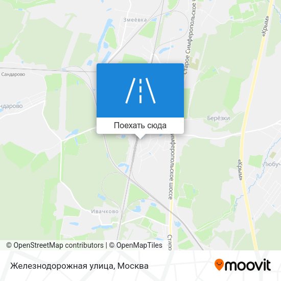 Карта Железнодорожная улица