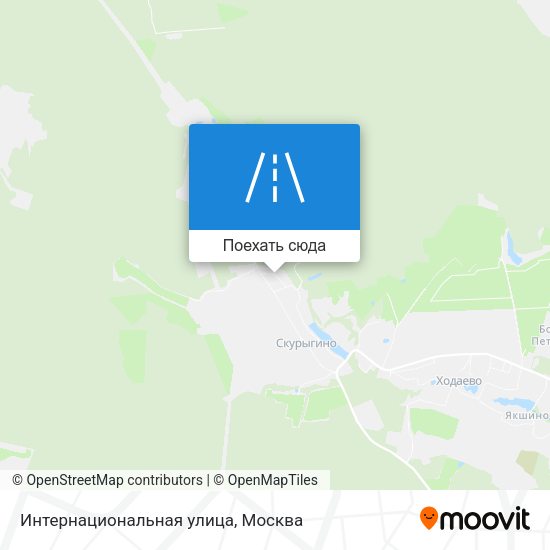 Карта Интернациональная улица