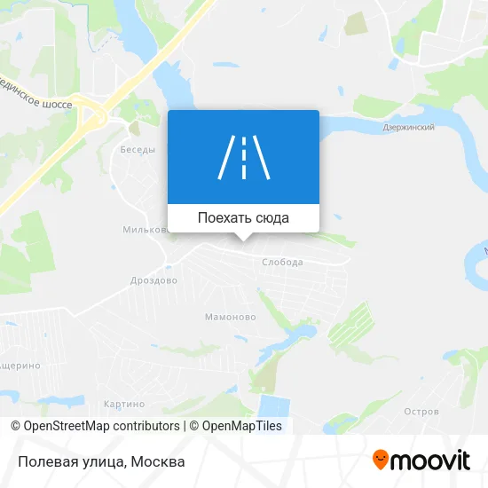Карта Полевая улица