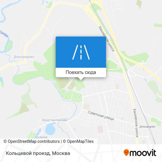 Карта Кольцевой проезд