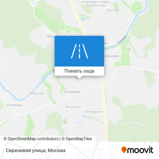 Карта Сиреневая улица