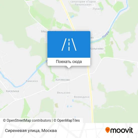 Карта Сиреневая улица