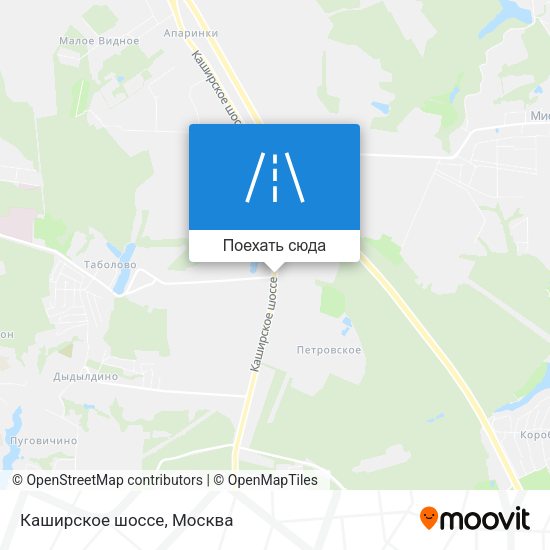 Карта Каширское шоссе
