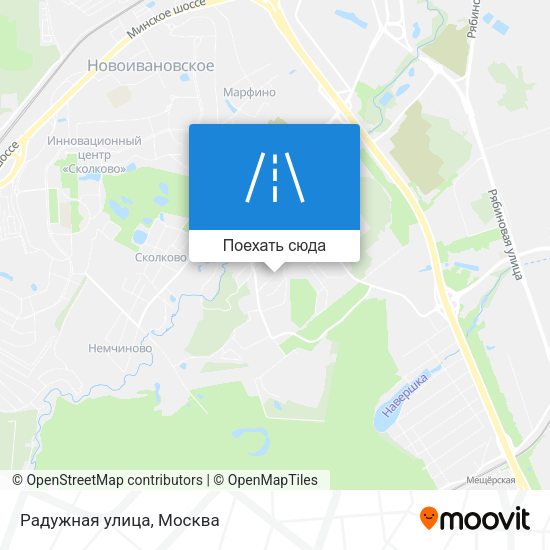 Карта Радужная улица