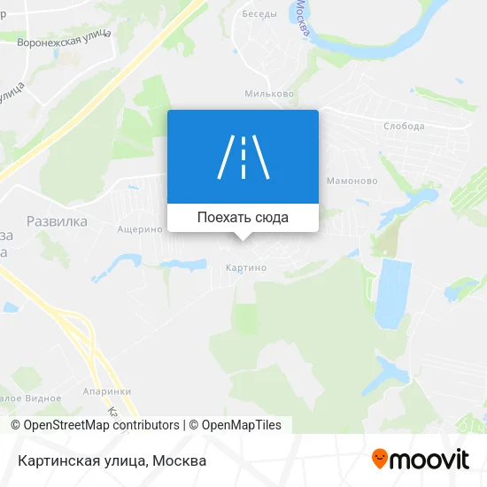 Карта Картинская улица