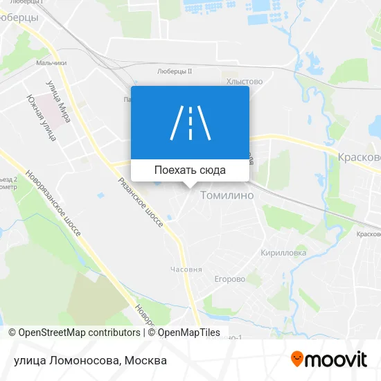 Карта улица Ломоносова