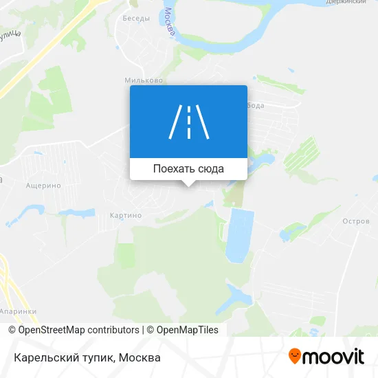 Карта Карельский тупик