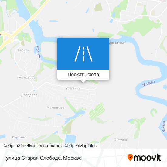 Карта улица Старая Слобода