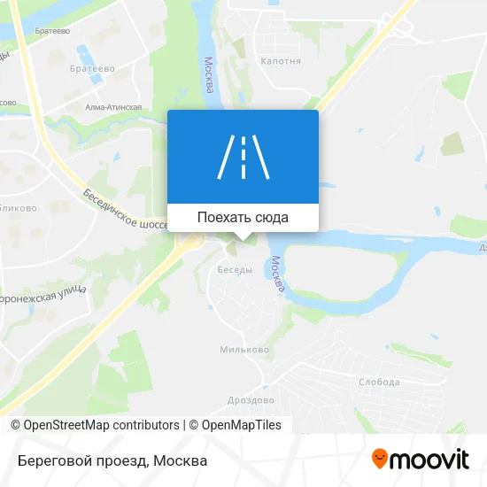 Карта Береговой проезд