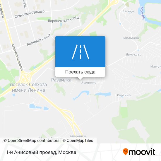Карта 1-й Анисовый проезд
