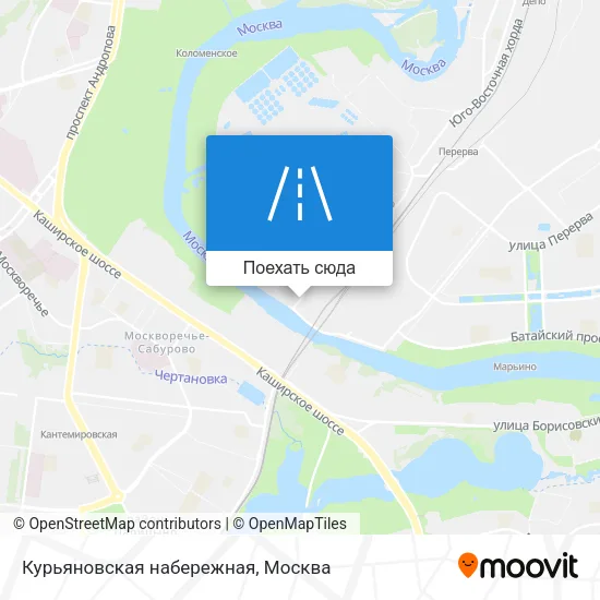 Карта Курьяновская набережная