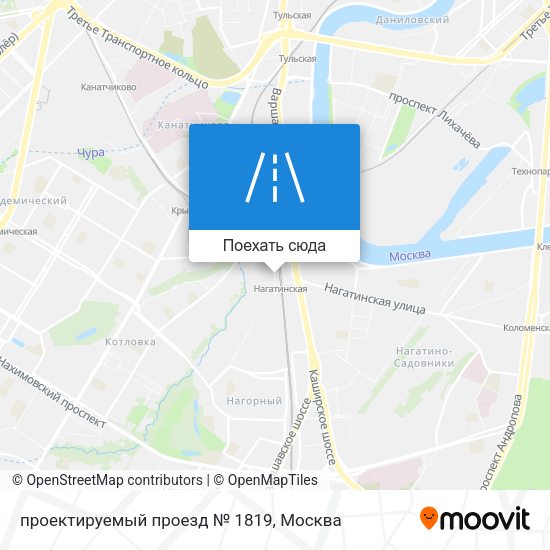 Карта проектируемый проезд № 1819