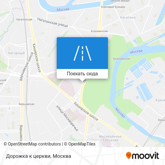 Карта Дорожка к церкви