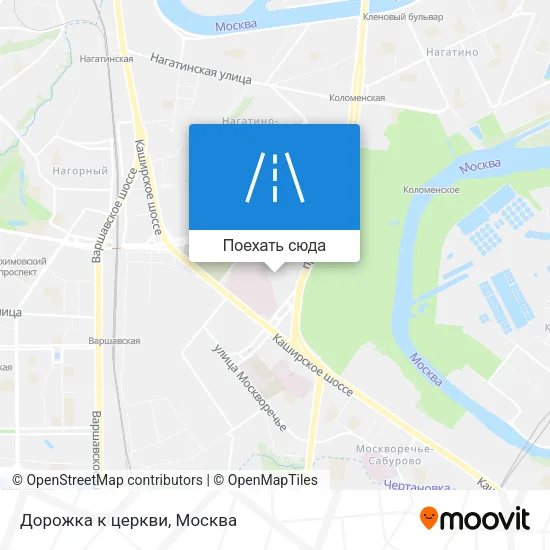 Карта Дорожка к церкви